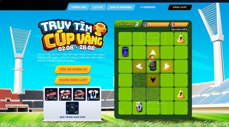 Sự kiện Truy Tìm Cúp Vàng FO4 chính thức khởi tranh