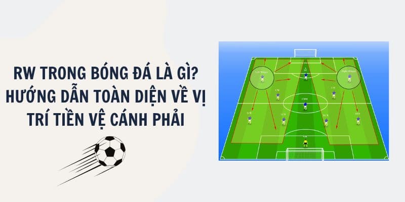 RW trong bóng đá là gì? Tổng quan về vị trí tiền đạo cánh phải